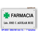 Placa grabada en aluminio