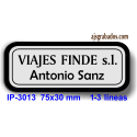 Placa de identificación