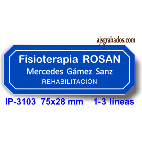 Placa de identificación