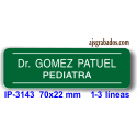 Placa de identificación