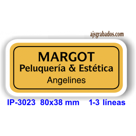 Placa de identificación