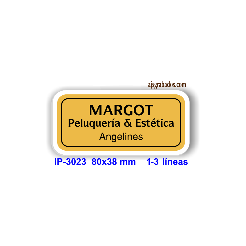 Placas identificativas de solapa