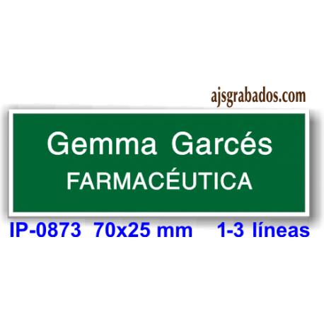 Placa de identificación