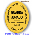 Placa Guarda Jurado