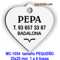 Placa para mascotas