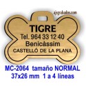 Placa para mascotas