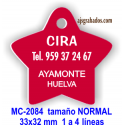 Placa para mascotas