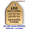 Placa para mascotas