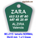 Placa para mascotas