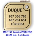 Placa para mascotas