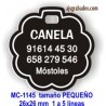 Placa para mascotas