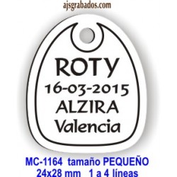 Placa para mascotas