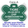 Placa mascotas DOBLE cara