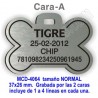 Placa mascotas DOBLE cara