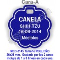 Placa mascotas DOBLE cara