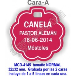 Placa mascotas DOBLE cara