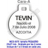 Placa mascotas DOBLE cara