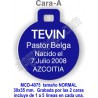 Placa mascotas DOBLE cara