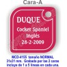 Placa mascotas DOBLE cara