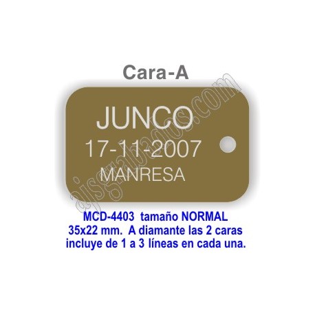 Placa aluminio DOBLE cara