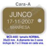 Placa aluminio DOBLE cara