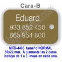 Placa aluminio DOBLE cara