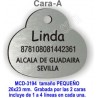 Placa mascotas DOBLE cara