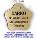 Placa mascotas DOBLE cara