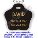 Placa mascotas DOBLE cara