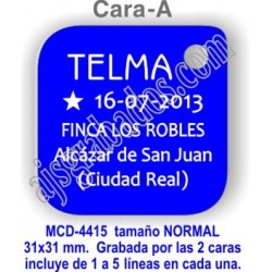 Placa aluminio DOBLE cara