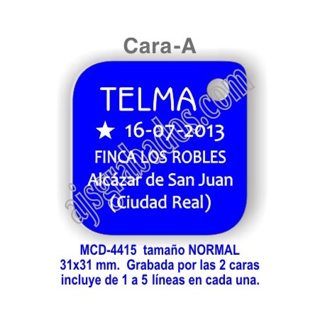 Placa aluminio DOBLE cara