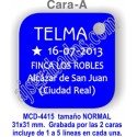 Placa aluminio DOBLE cara