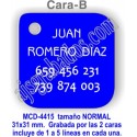 Placa aluminio DOBLE cara