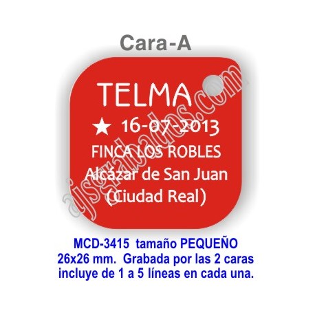 Placa aluminio DOBLE cara