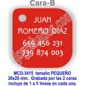 Placa aluminio DOBLE cara