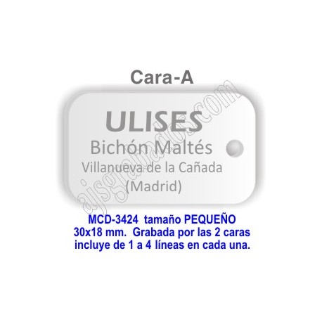 Placa aluminio DOBLE cara