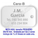 Placa aluminio DOBLE cara