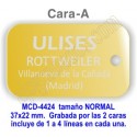 Placa aluminio DOBLE cara