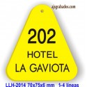 Placa llavero para Hotel