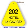 Placa llavero para Hotel