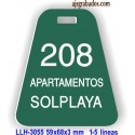 Placa llavero para Hotel