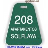 Placa llavero para Hotel