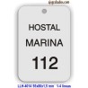 Placa llavero para Hotel