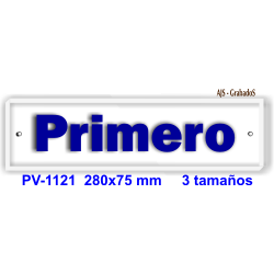 Placa señalización pisos