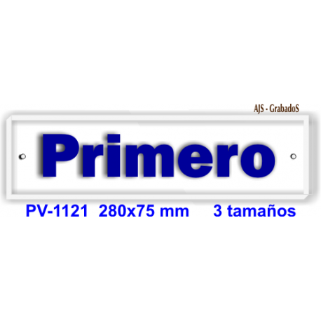 Placa señalización pisos