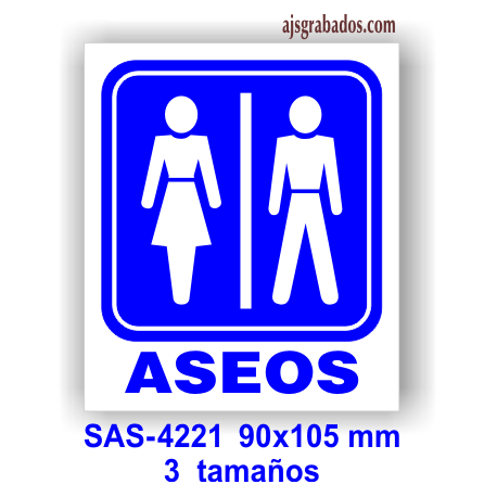 Placa para los servicios 