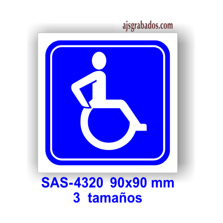 Placa señalización aseos