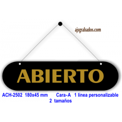 Cartel Abierto-Cerrado