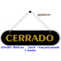 Cartel Abierto-Cerrado