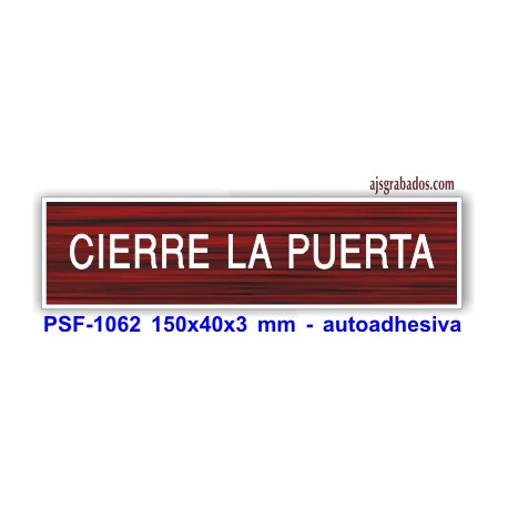 Placa standard grabada